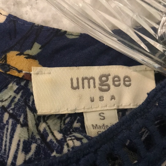 Umgee Dress Womens Small Blue Cottagecore Bohemian Fairy Lagenlook Embroidered - Picture 8 of 10